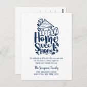 Aankondiging voor Home-verplaatsing thuis Briefkaart (Voorkant / Achterkant)