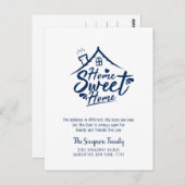 Aankondiging voor Home-verplaatsing thuis Briefkaart (Voorkant / Achterkant)