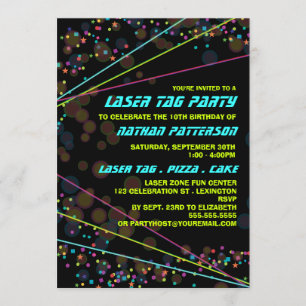 Aankondiging voor Neon Lights Label Birthday Party