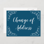 Aankondiging wijziging adresscript kalligrafie (Voorkant / Achterkant)