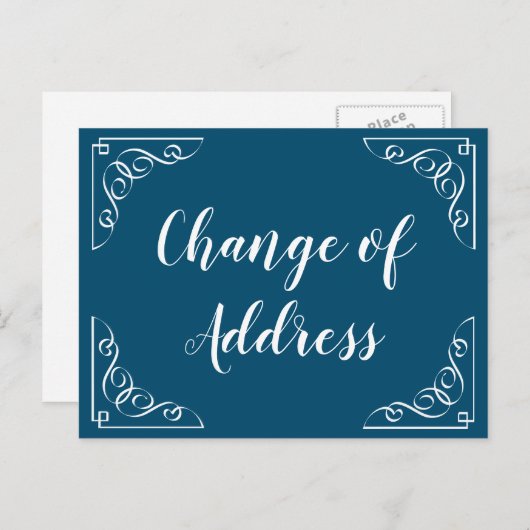 Aankondiging wijziging adresscript kalligrafie (Voorkant / Achterkant)