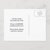 Aankondiging wijziging adresscript kalligrafie (Achterkant)