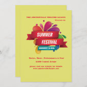 Aankondiging zomerfestival (Voorkant / Achterkant)