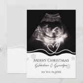 Aankondiging zwangerschap aan grootouders echograf (Voorkant / Achterkant)