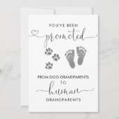 Aankondiging zwangerschap bij grootouders (Voorkant)