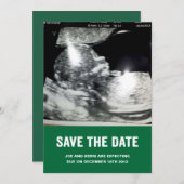 Aankondiging zwangerschap Save the Date (Voorkant / Achterkant)