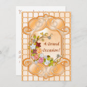 Aankondigingen Floral Birthday (Voorkant / Achterkant)