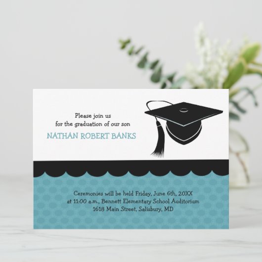 Aankondigingen Kinder opleiding (voor een jongen) (Staand voorkant)