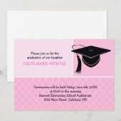 Aankondigingen Kinder opleiding (voor een meisje) (Voorkant / Achterkant)