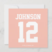 Aankondigingen roze Football ter geboorte (Achterkant)