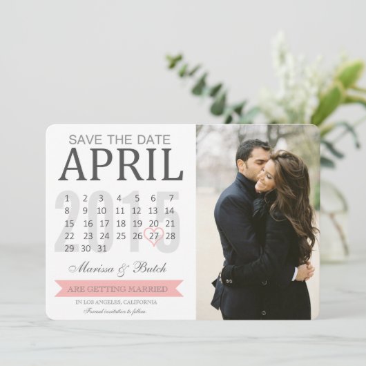 Aankondigingen Save the Date Agenda | Trouwen (Staand voorkant)