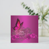 Aankondigingen van de afstuderen van de Hot Pink B (Staand voorkant)