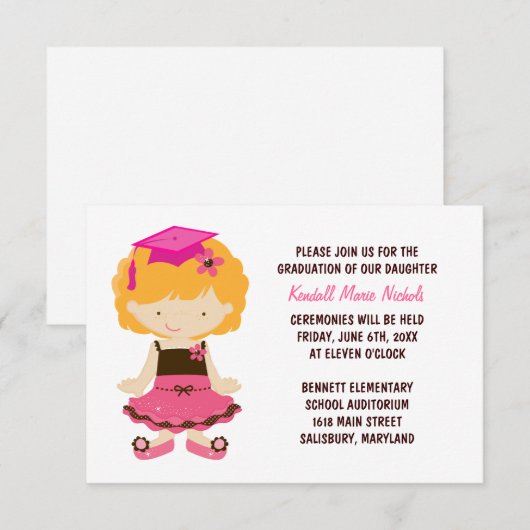 Aankondigingen van de elementaire opleiding (Voorkant / Achterkant)