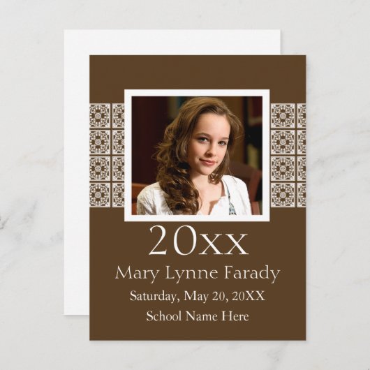 Aankondigingen van de fotograafpartij (Voorkant / Achterkant)