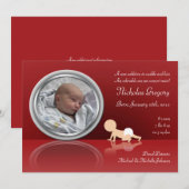 Aankondigingen van de geboorte van Baby Reflection (Voorkant / Achterkant)