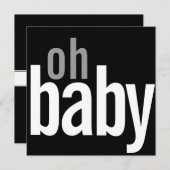 Aankondigingen van de geboorte van een moderne fot (Voorkant / Achterkant)