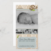 Aankondigingen van de geboorte van Lil Monkey's ni (Voorkant / Achterkant)