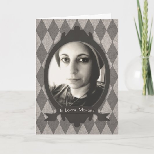 aankondigingen van de gedenkdienst (Voorkant)