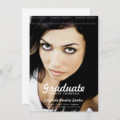 Aankondigingen van de middelbare-schoolfotografie  (Voorkant / Achterkant)