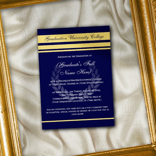 Aankondigingen van de officiële academische opleid