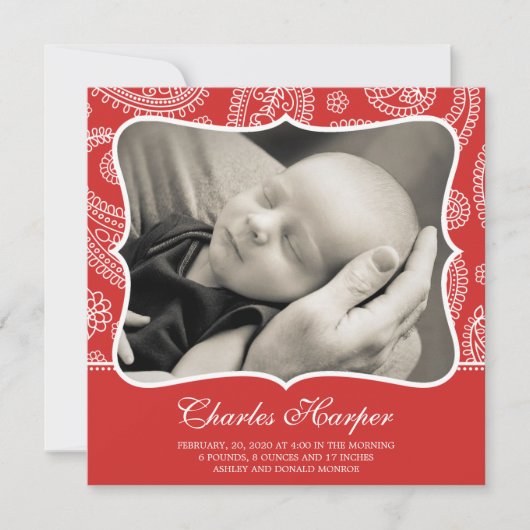 Aankondigingen van de Westerne geboorte van Paisle (Voorkant)