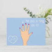 Aankondigingen van het moderne Verloving bevestige (Staand voorkant)