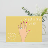 Aankondigingen van het moderne Verloving bevestige (Staand voorkant)