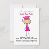 Aankondigingen voor afstuderen aan de basisschool (Voorkant)