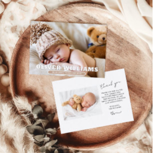 Aankondigingskaart voor geboorte Nieuwe baby Aankondiging