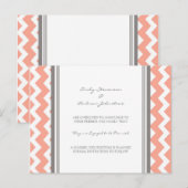 Aankondigingskaart voor verloving Coral Grey (Voorkant / Achterkant)