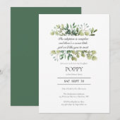 Aankondigingspartij uitnodiging adoptie (Voorkant / Achterkant)