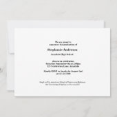 Aankondigingsuitnodiging voor Photo afstuderen Aankondiging (Achterkant)