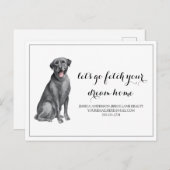 Aankoop van Dog Labrador Real Estate Briefkaart (Voorkant / Achterkant)