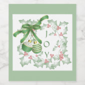 Aankoop van Holly Light Green Pink Wijn Etiket (Enkel label)