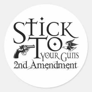 Aankruisen aan uw Pistolen Ronde Sticker