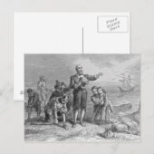 Aanlanding van de pelgrims, 1620 briefkaart (Voorkant / Achterkant)