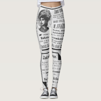 Aanleg krantendesign uit 1990 leggings