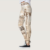 Aanleg krantendesign uit 1990 leggings (Links)
