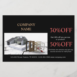 Aanleg renovatie Home Remodeling Contractor Constr Flyer