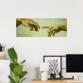 Aanmaak van Adam (detailhanden) Poster (Thuiskantoor)