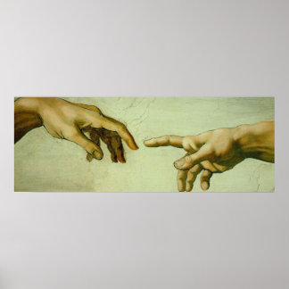 Aanmaak van Adam (detailhanden) Poster