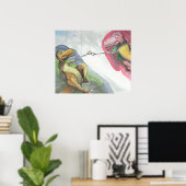 "Aanmaak van T-Rex" Poster (Thuiskantoor)