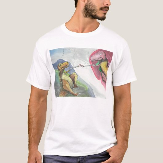 "Aanmaak van T-Rex" T-shirt (Voorkant)