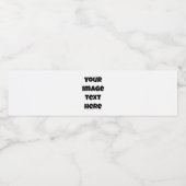 AANMAAKBARE WATERFLES LABEL CREËER UW EIGEN ETIKET (Enkel label)