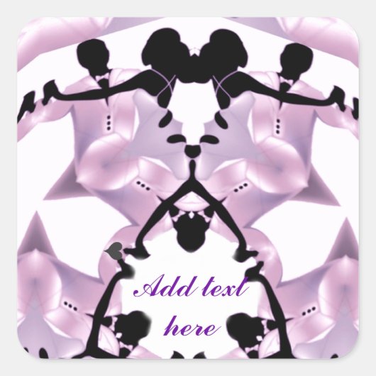 Aanmelden bij ons_ vierkante sticker (Voorkant)