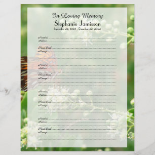 Aanmelden voor Memorial Book Filler Sign-In Page O