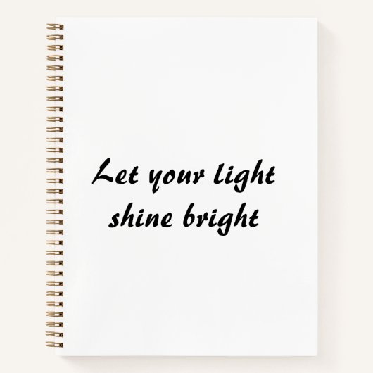 Aanmoedigen van inspirerend quotes notitieboek (Voorkant)