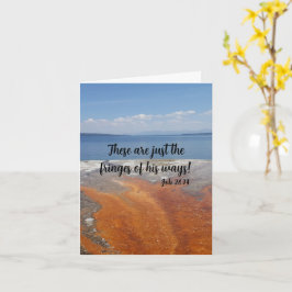 Aanmoedigend - Job 26:14 Gevouwen Wenskaart Kaart