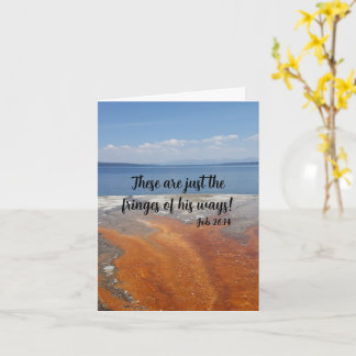 Aanmoedigend - Job 26:14 Gevouwen Wenskaart Kaart