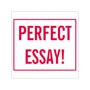 Aanmoedigend "PERFECT ESSAY!" Tutor Rubber Stamp Zelfinktende Stempel
